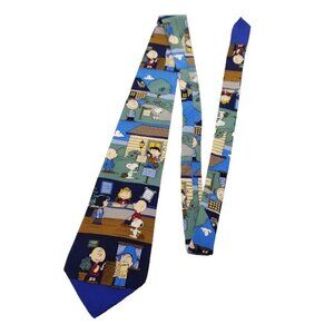 Peanuts "MORTGAGE SWEET MORTGAGE" Realtors Home Sales 100% Silk Mens Necktie Tie
